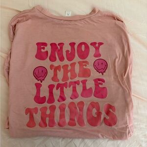 ROMWE Pink Short Sleeve Tee with Graphic Print